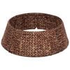 vidaXL Guler pentru Pomul de Crăciun Rotund Maro &Oslash; 45 x 22 cm