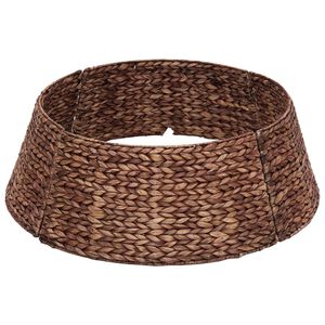 vidaXL Guler pentru Pomul de Crăciun Rotund Maro &Oslash; 45 x 22 cm