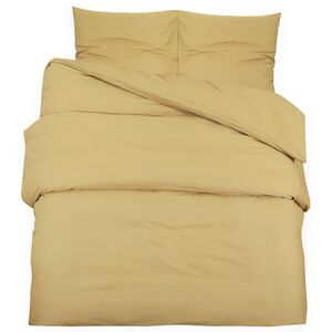 vidaXL Set cu husă de pilotă, gri taupe, 135x200 cm, bumbac