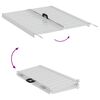 vidaXL Rampă pentru scaunul cu rotile 270 kg Argintiu 92 x 73 x 5 cm