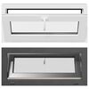vidaXL Fereastră pentru subsol RISOR 90 x 40 cm PVC și Sticlă Antracit