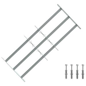 Grilaj de siguranță pentru ferestre cu 3 bare transversale 700-1050 mm