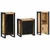 vidaXL Set de mobilier pentru baie cu sertar 3 pcs Lemn de mango solid