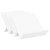vidaXL Raft pentru reviste Alb 53 x 40 x 28,5 cm Lemn prelucrat