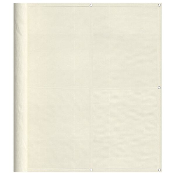 vidaXL Paravan de balcon, crem, 120x1000 cm, 100% poliester oxford