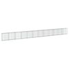 vidaXL Coș gabion cu capac, 1200x50x100 cm, fier galvanizat