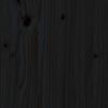 vidaXL Pat de zi extensibil, negru, 2x(80x200) cm, lemn masiv de pin