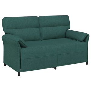 vidaXL Canapea 100% poliester, cadru din metal, MDF, placaj