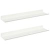 vidaXL Raft suspendat 2 buc. Alb 40 x 9 x 2,5 cm Oțel
