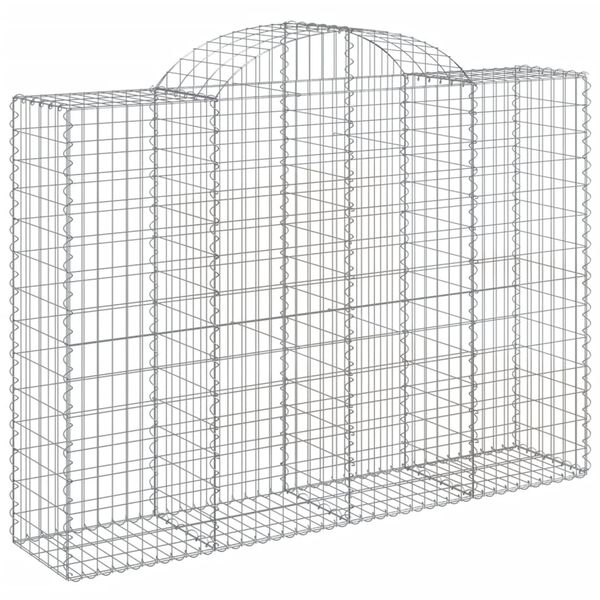 vidaXL Coșuri gabion arcuite 6 buc, 200x50x140/160 cm, fier galvanizat
