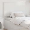 vidaXL Tăblie cap cu headboard Alb lucios 75 cm Lemn compozit