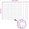 vidaXL Gard Euro Gri 0.6 x 25 m Fier acoperit cu PVC