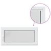 vidaXL Fereastră de subsol culoare internă albă RISOR 120 x 55 cm