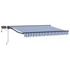 vidaXL Cadru manual de marchiză cu LED-uri 2,5 x 2 m