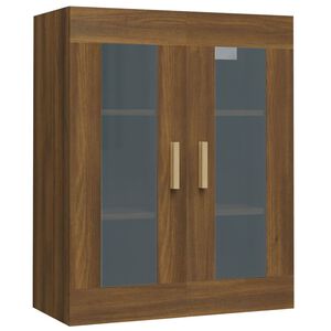 vidaXL Dulap de perete suspendat, stejar maro, 69,5x34x90 cm