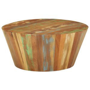 vidaXL Măsuță de cafea, &Oslash;65x31 cm, lemn masiv reciclat