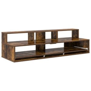 vidaXL Birou de studio Stejar fumuriu 152 x 42,5 x 36 cm