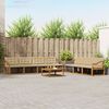 vidaXL Set de canapele de exterior cu pernă 8 pcs Natural și Bej