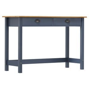 vidaXL Masă consolă Hill cu 2 sertare, gri, 110x45x74 cm, lemn pin
