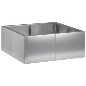 vidaXL Zid de sprijin 4 buc. 100 x 100 x 30 cm Oțel Galvanizat