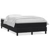 vidaXL Pat box spring cu saltea, negru, 120x210 cm, catifea