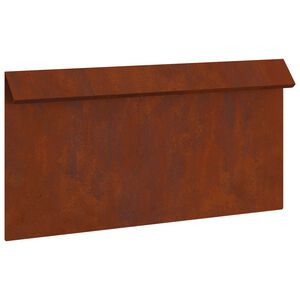 vidaXL Gard pentru melci Ruginit 50 x 3,5 x 25 cm