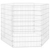 vidaXL Adăpost pentru animale cu 6 panouri, 54x80 cm, fier galvanizat