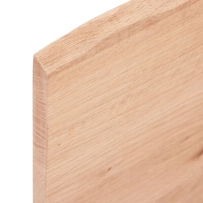 vidaXL Blat masă, 100x60x2 cm, maro, lemn stejar tratat contur organic
