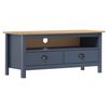 vidaXL Comodă TV Hill, gri, 110x40x47 cm, lemn masiv de pin