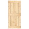 vidaXL Ușă NARVIK natural 95 x 210 cm Lemn de Pin Solid
