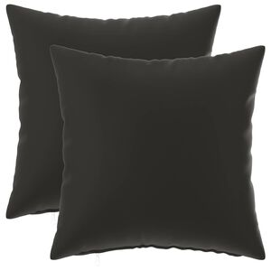 vidaXL Husă pentru pernă 2 pcs HEERLEN Negru 30 x 30 cm Poliester