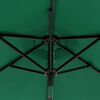 vidaXL Umbrelă soare de grădină st&acirc;lp din lemn verde 225x225x212 cm