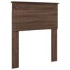 vidaXL Cadru de pat cu headboard Stejar marron și argintiu 75 x 190 cm