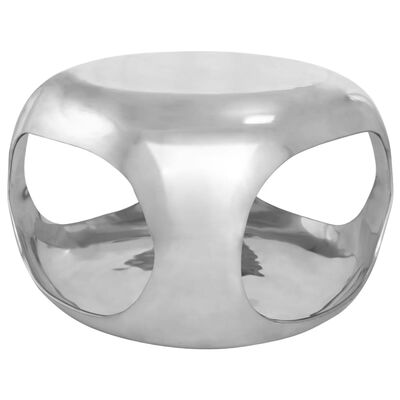 vidaXL Măsuță de cafea, argintiu, 50x50x30 cm, aluminiu