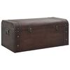 vidaXL Cufăr de comori cu zăvoare maro &icirc;nchis 79,5x39,5x39,5 cm placaj