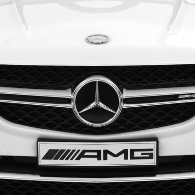 vidaXL Mașinuță copii Mercedes Benz GLE63S, alb, plastic