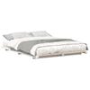 vidaXL Cadru de pat Alb 140 x 200 cm Lemn de pin masiv