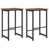 vidaXL Scaun de bar 2 buc. Lemn vechi 40 x 32 x 74 cm Lemn prelucrat