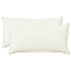 vidaXL Husă pentru pernă 2 pcs HOUTEN Alb 40 x 80 cm In sintetic