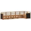 vidaXL Set de canapele de exterior 6 buc. natural Lemn Solid de Acacia