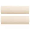 vidaXL Set canapea, perne/perne decorative, 4 piese, crem, catifea