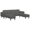 vidaXL Canapea Gri &icirc;nchis 250 x 188 x 76 cm Țesătură din corduroy