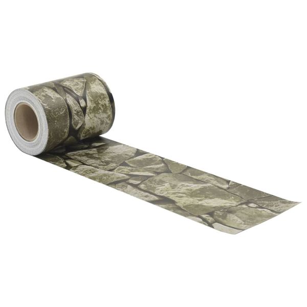 vidaXL Paravane grădină aspect piatră grosieră 4 buc. gri 35x0,19m PVC