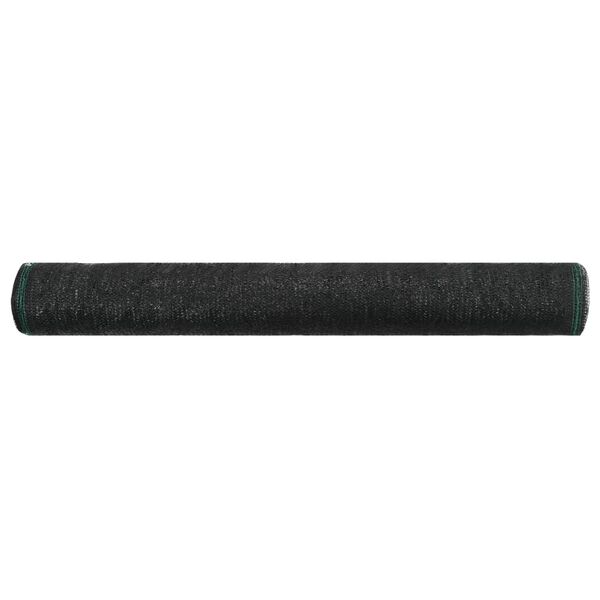 vidaXL Plasă teren de tenis, negru, 1,4x25 m, HDPE