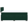 vidaXL Pat box spring cu saltea, verde &icirc;nchis, 120x200 cm, catifea