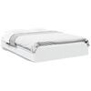 vidaXL Cadru de pat cu sertare, alb, 160x200 cm, lemn prelucrat
