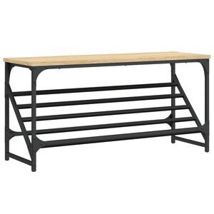 vidaXL Suport de pantofi, stejar sonoma, 90x30x45 cm, lemn prelucrat