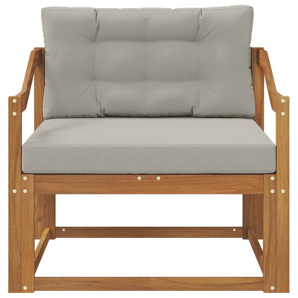 vidaXL Canapea Medie pentru Exterior Lemn Solid de Acacia natural