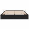 vidaXL Pat cu storage cu headboard Negru 135 x 190 cm Catifea