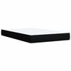 vidaXL Pat box spring cu saltea, negru, 120x190 cm, catifea
